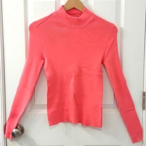 NWT BDG Urban Outfitters Bubblegum Pink Mockneck Sweater Size M